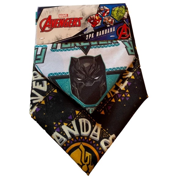 Marvel Avengers: Black Panther Wakanda Forever Bandanas (2 pieces) - Picture 1 of 3